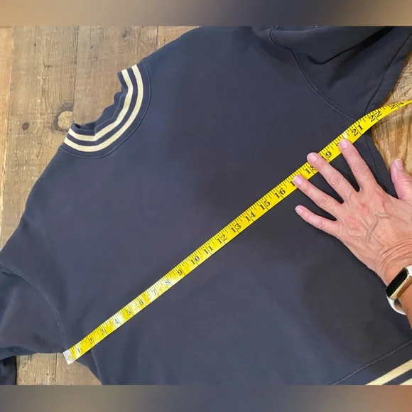 Madewell Sweatshirt, Size Medium, Black/Tan - Picture 8 of 11